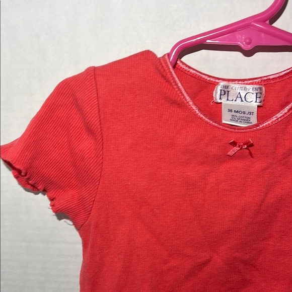 The Children's Place Red Crew Neck T-Shirt - Picture 4 of 9